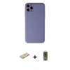 MARSİLYAN™- iPhone 11 Pro Max Kılıf Yadigar Klasik - Siyah Joko Magic 5D Hayalet Cam + Renkli Kamera Lens Koruma Cam - YL