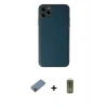 MARSİLYAN™- iPhone 11 Pro Max Kılıf Yadigar Klasik - Siyah Joko Magic 5D Hayalet Cam + Shine Kamera Lens Koruma Cam - PE