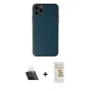 MARSİLYAN™- iPhone 11 Pro Max Kılıf Yadigar Klasik - Siyah Mat Seramik Nano Ekran Koruyucu + Kamera Lens Koruma Cam - SF