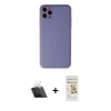 MARSİLYAN™- iPhone 11 Pro Max Kılıf Yadigar Klasik - Siyah Mat Seramik Nano Ekran Koruyucu + Kamera Lens Koruma Cam - SF