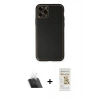 MARSİLYAN™- iPhone 11 Pro Max Kılıf Yadigar Klasik - Siyah Mat Seramik Nano Ekran Koruyucu + Kamera Lens Koruma Cam - SF