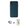 MARSİLYAN™- iPhone 11 Pro Max Kılıf Yadigar Klasik - Siyah Mat Seramik Nano Ekran Koruyucu + Pers Alüminyum Kamera Lens - LT