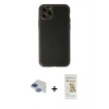 MARSİLYAN™- iPhone 11 Pro Max Kılıf Yadigar Klasik - Siyah Mat Seramik Nano Ekran Koruyucu + Pers Alüminyum Kamera Lens - LT