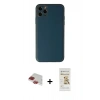 MARSİLYAN™- iPhone 11 Pro Max Kılıf Yadigar Klasik - Siyah Mat Seramik Nano Ekran Koruyucu + Pers Alüminyum Kamera Lens - KI