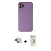 MARSİLYAN™- iPhone 11 Pro Max Kılıf Yadigar Klasik - Siyah Mat Seramik Nano Ekran Koruyucu + Pers Alüminyum Kamera Lens - KI