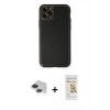MARSİLYAN™- iPhone 11 Pro Max Kılıf Yadigar Klasik - Siyah Mat Seramik Nano Ekran Koruyucu + Pers Alüminyum Kamera Lens - SH