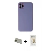 MARSİLYAN™- iPhone 11 Pro Max Kılıf Yadigar Klasik - Siyah Mat Seramik Nano Ekran Koruyucu + Rainbow Kamera Lens Koruma Cam - YL
