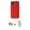 MARSİLYAN™- iPhone 11 Pro Max Kılıf Yadigar Klasik - Siyah Mat Seramik Nano Ekran Koruyucu + Rainbow Kamera Lens Koruma Cam - YL