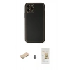 MARSİLYAN™- iPhone 11 Pro Max Kılıf Yadigar Klasik - Siyah Mat Seramik Nano Ekran Koruyucu + Renkli Kamera Lens Koruma Cam - YL