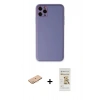 MARSİLYAN™- iPhone 11 Pro Max Kılıf Yadigar Klasik - Siyah Mat Seramik Nano Ekran Koruyucu + Renkli Kamera Lens Koruma Cam - TU