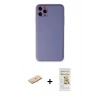 MARSİLYAN™- iPhone 11 Pro Max Kılıf Yadigar Klasik - Siyah Mat Seramik Nano Ekran Koruyucu + Renkli Kamera Lens Koruma Cam - MI