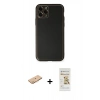MARSİLYAN™- iPhone 11 Pro Max Kılıf Yadigar Klasik - Siyah Mat Seramik Nano Ekran Koruyucu + Renkli Kamera Lens Koruma Cam - TU