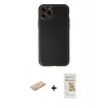 MARSİLYAN™- iPhone 11 Pro Max Kılıf Yadigar Klasik - Siyah Mat Seramik Nano Ekran Koruyucu + Renkli Kamera Lens Koruma Cam - SI