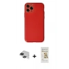 MARSİLYAN™- iPhone 11 Pro Max Kılıf Yadigar Klasik - Siyah Mat Seramik Nano Ekran Koruyucu + Siyah Pers Alüminyum Kamera Lens