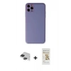 MARSİLYAN™- iPhone 11 Pro Max Kılıf Yadigar Klasik - Siyah Mat Seramik Nano Ekran Koruyucu + Siyah Pers Alüminyum Kamera Lens