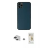 MARSİLYAN™- iPhone 11 Pro Max Kılıf Yadigar Klasik - Siyah Mat Seramik Nano Ekran Koruyucu + Siyah Pers Alüminyum Kamera Lens