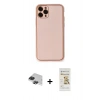 MARSİLYAN™- iPhone 11 Pro Max Kılıf Yadigar Klasik - Siyah Mat Seramik Nano Ekran Koruyucu + Siyah Pers Alüminyum Kamera Lens