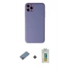 MARSİLYAN™- iPhone 11 Pro Max Kılıf Yadigar Klasik - Siyah Polymer Nano Ekran Koruyucu + Metal Kamera Lens Koruma Cam - GD