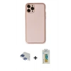 MARSİLYAN™- iPhone 11 Pro Max Kılıf Yadigar Klasik - Siyah Polymer Nano Ekran Koruyucu + Pers Alüminyum Kamera Lens - LT