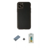 MARSİLYAN™- iPhone 11 Pro Max Kılıf Yadigar Klasik - Siyah Polymer Nano Ekran Koruyucu + Metal Kamera Lens Koruma Cam - GS
