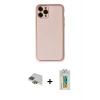 MARSİLYAN™- iPhone 11 Pro Max Kılıf Yadigar Klasik - Siyah Polymer Nano Ekran Koruyucu + Pers Alüminyum Kamera Lens - YL