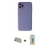 MARSİLYAN™- iPhone 11 Pro Max Kılıf Yadigar Klasik - Siyah Polymer Nano Ekran Koruyucu + Rainbow Kamera Lens Koruma Cam - GD