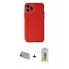 MARSİLYAN™- iPhone 11 Pro Max Kılıf Yadigar Klasik - Siyah Polymer Nano Ekran Koruyucu + Rainbow Kamera Lens Koruma Cam - GD