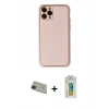 MARSİLYAN™- iPhone 11 Pro Max Kılıf Yadigar Klasik - Siyah Polymer Nano Ekran Koruyucu + Rainbow Kamera Lens Koruma Cam - YL