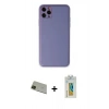 MARSİLYAN™- iPhone 11 Pro Max Kılıf Yadigar Klasik - Siyah Polymer Nano Ekran Koruyucu + Rainbow Kamera Lens Koruma Cam - YL