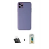 MARSİLYAN™- iPhone 11 Pro Max Kılıf Yadigar Klasik - Siyah Polymer Nano Ekran Koruyucu + Kamera Lens Koruma Cam - SF