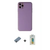 MARSİLYAN™- iPhone 11 Pro Max Kılıf Yadigar Klasik - Siyah Polymer Nano Ekran Koruyucu + Shine Kamera Lens Koruma Cam - GI