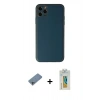 MARSİLYAN™- iPhone 11 Pro Max Kılıf Yadigar Klasik - Siyah Polymer Nano Ekran Koruyucu + Shine Kamera Lens Koruma Cam - SABE