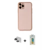 MARSİLYAN™- iPhone 11 Pro Max Kılıf Yadigar Klasik - Siyah Polymer Nano Ekran Koruyucu + Pers Alüminyum Kamera Lens - SH