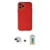 MARSİLYAN™- iPhone 11 Pro Max Kılıf Yadigar Klasik - Siyah Polymer Nano Ekran Koruyucu + Pers Alüminyum Kamera Lens - SH