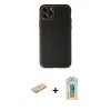 MARSİLYAN™- iPhone 11 Pro Max Kılıf Yadigar Klasik - Siyah Polymer Nano Ekran Koruyucu + Renkli Kamera Lens Koruma Cam - YL