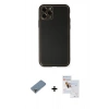 MARSİLYAN™- iPhone 11 Pro Max Kılıf Yadigar Klasik - Siyah Seramik Nano Ekran Koruyucu + Metal Kamera Lens Koruma Cam - AKYL
