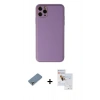 MARSİLYAN™- iPhone 11 Pro Max Kılıf Yadigar Klasik - Siyah Seramik Nano Ekran Koruyucu + Metal Kamera Lens Koruma Cam - GS