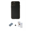 MARSİLYAN™- iPhone 11 Pro Max Kılıf Yadigar Klasik - Siyah Seramik Nano Ekran Koruyucu + Shine Kamera Lens Koruma Cam - GS