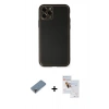 MARSİLYAN™- iPhone 11 Pro Max Kılıf Yadigar Klasik - Siyah Seramik Nano Ekran Koruyucu + Metal Kamera Lens Koruma Cam - MR