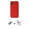 MARSİLYAN™- iPhone 11 Pro Max Kılıf Yadigar Klasik - Siyah Seramik Nano Ekran Koruyucu + Metal Kamera Lens Koruma Cam - MR