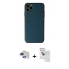 MARSİLYAN™- iPhone 11 Pro Max Kılıf Yadigar Klasik - Siyah Seramik Nano Ekran Koruyucu + Pers Alüminyum Kamera Lens - LT