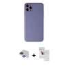 MARSİLYAN™- iPhone 11 Pro Max Kılıf Yadigar Klasik - Siyah Seramik Nano Ekran Koruyucu + Pers Alüminyum Kamera Lens - LT