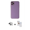 MARSİLYAN™- iPhone 11 Pro Max Kılıf Yadigar Klasik - Siyah Seramik Nano Ekran Koruyucu + Pers Alüminyum Kamera Lens - SH