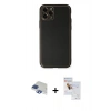 MARSİLYAN™- iPhone 11 Pro Max Kılıf Yadigar Klasik - Siyah Seramik Nano Ekran Koruyucu + Pers Alüminyum Kamera Lens - LT