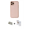 MARSİLYAN™- iPhone 11 Pro Max Kılıf Yadigar Klasik - Siyah Seramik Nano Ekran Koruyucu + Rainbow Kamera Lens Koruma Cam - GD