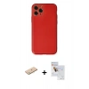 MARSİLYAN™- iPhone 11 Pro Max Kılıf Yadigar Klasik - Siyah Seramik Nano Ekran Koruyucu + Renkli Kamera Lens Koruma Cam - MI