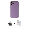 MARSİLYAN™- iPhone 11 Pro Max Kılıf Yadigar Klasik - Siyah Seramik Nano Ekran Koruyucu + Kamera Lens Koruma Cam - SF