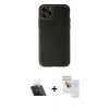 MARSİLYAN™- iPhone 11 Pro Max Kılıf Yadigar Klasik - Siyah Seramik Nano Ekran Koruyucu + Kamera Lens Koruma Cam - SF