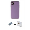 MARSİLYAN™- iPhone 11 Pro Max Kılıf Yadigar Klasik - Siyah Seramik Nano Ekran Koruyucu + Shine Kamera Lens Koruma Cam - SH