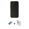 MARSİLYAN™- iPhone 11 Pro Max Kılıf Yadigar Klasik - Siyah Seramik Nano Ekran Koruyucu + Shine Kamera Lens Koruma Cam - SH